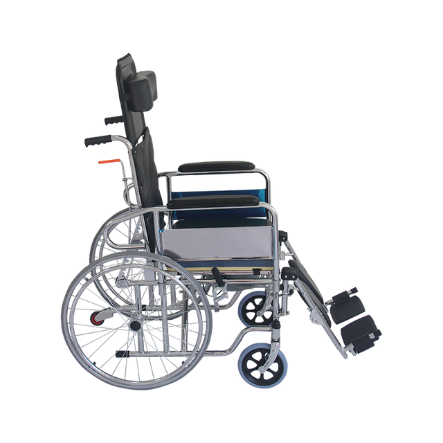 24 Inch Rear Wheel Commode Wheelchair