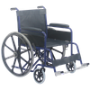 120kg capacity steel manual wheelchair 