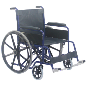 120kg capacity steel manual wheelchair 