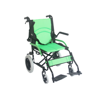 Lightweight Portable Steel Manual Wheelchair with Small Wheels for Disabled 