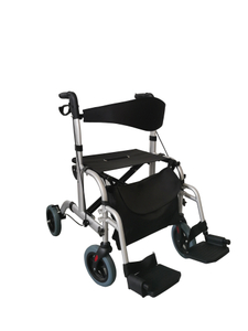 Adults 4 Wheels Mobility Walker Aluminum Rollator with Seat FY968L 