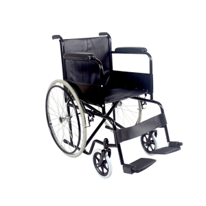 Black steel wheelchair 