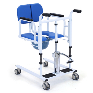 Steel Manual Mobility Walking Aid Transfer Commode Shower Chair FY-YW08