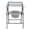 Weight 100kg steel commode toilet chair 
