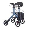 Double Adjustabel Lightweight Portable Aluminum Rollator Walker with Seat FY966LF2