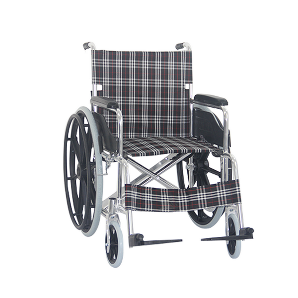 Aluminum manual wheelchair with a load-bearing capacity of 100 kg