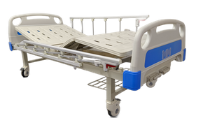Manual Hospital Bed Multi-Functional Nursing Bed with 2 Cranks Metal Material FY1202
