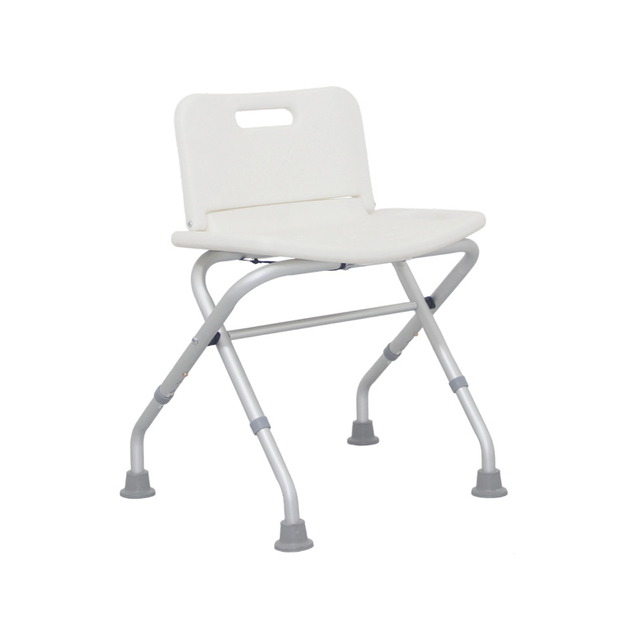 lightweight matt silver shower chair
