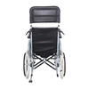 Double cross bar high back steel wheelchair 