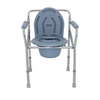 Folding adjustable steel beside commode toilet chair weight capacity 100kg for eldery FY894