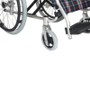high quality 6 inch pvc front wheels portable aluminum wheelchair 