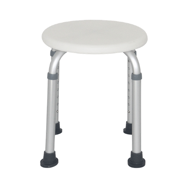 100kg capacity matt silver aluminum shower chair