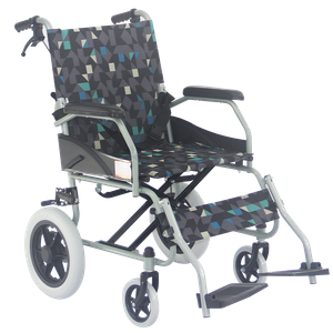 Folding Lightweight Portable Small Wheels Double Cross Bar Steel Manual Wheelchair for Disabled FY802
