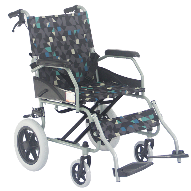 Folding Lightweight Portable Small Wheels Double Cross Bar Steel Manual Wheelchair for Disabled FY802