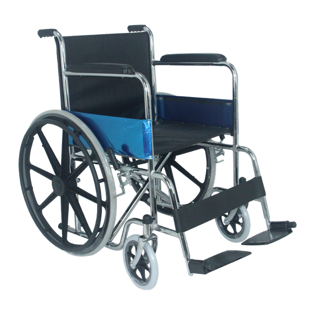 Factory wholesale medical steel manual wheelchair 