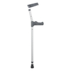Lightweight one-piece molded aluminum rehabilitation elbow crutch