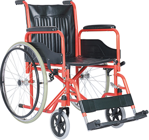 powder coating steel manual wheelchair for disabled 