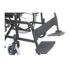 Black steel adjustable footplate medical wheelchair 
