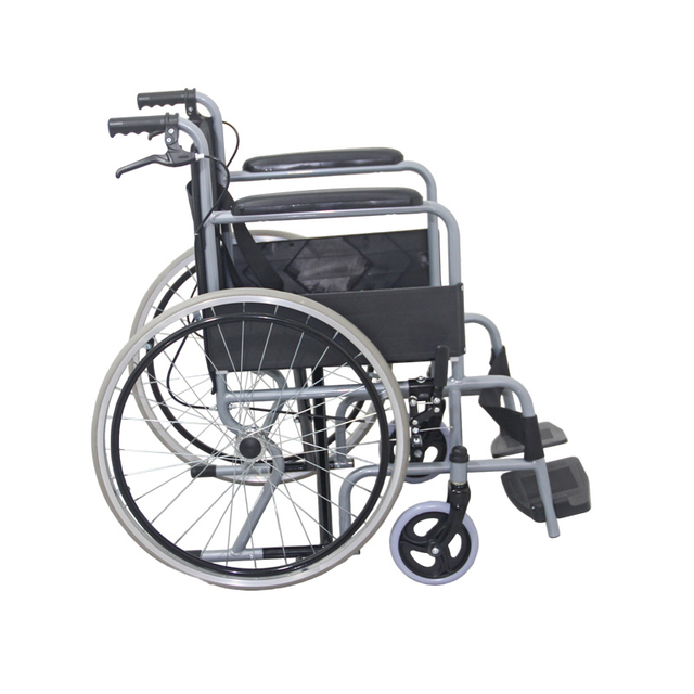 fixed armrest and footrest manual wheelchair 