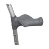 crutch with plastic non-slip handle