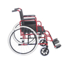 Flip Up armrest 100kg capacity double cross bar medical steel manual wheelchair for disabled FY909