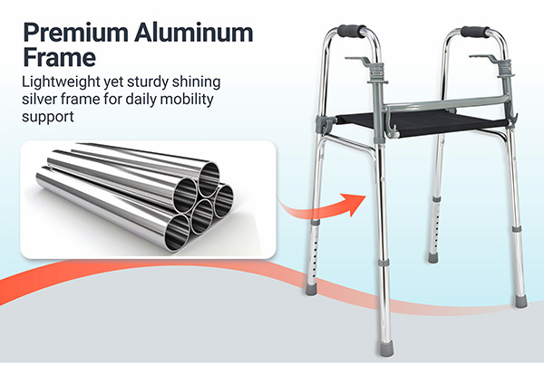 <span style="font-size:30px;"><strong>Lightweight Aluminum Frame &amp; Shining Silver Finish</strong></span>