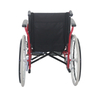 Flip Up armrest 100kg capacity double cross bar medical steel manual wheelchair for disabled FY909