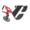 Flip Up armrest 100kg capacity double cross bar medical steel manual wheelchair for disabled FY909